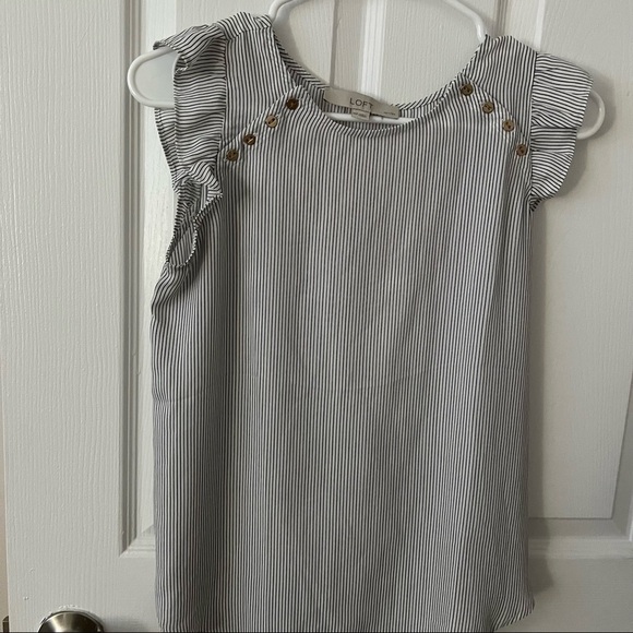 Loft Stripped Blouse - Picture 1 of 5